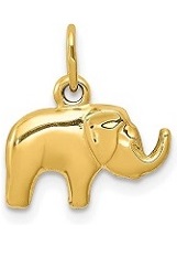 beautiful elephant gold baby charm